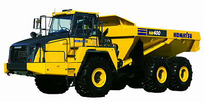 Шарнирно-сочлененный самосвал Komatsu hm400